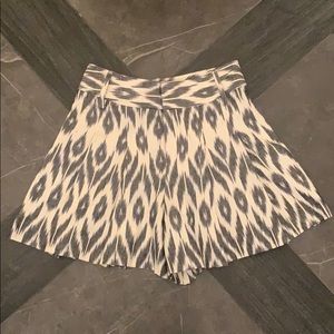 Alice + Olivia Pleated Ikat Shorts